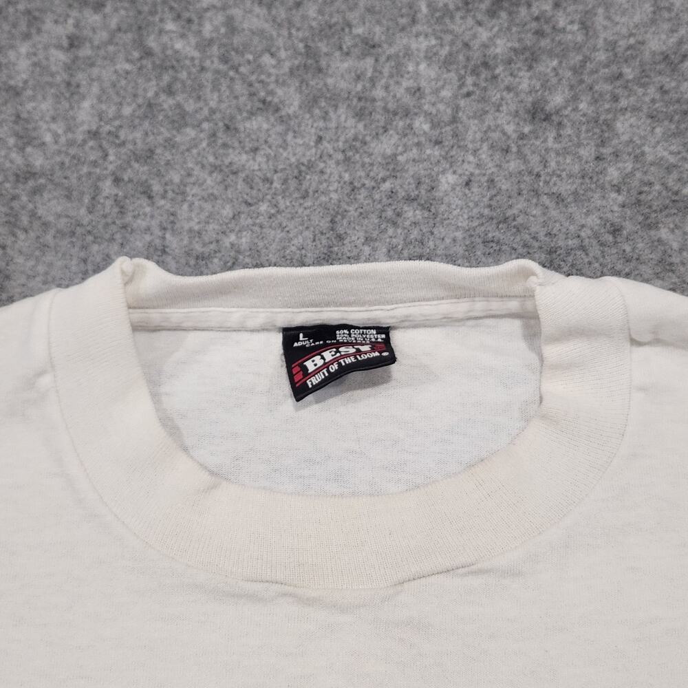 VTG 90s Hersheys Chocolate‎ World Promo Mens L Large Graphic Cow Park T Shirt - Picture 6 of 16
